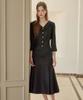 Julie And Kara 26Ss Calla140 Shebigins Atelier Tweed Dress Black