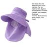Sun Hat High-Density Sunscreen Fabric UPF50+ Protection Wide Brim Fisherman Hat Shawl Face Guard Design Outdoor Summer Hat