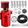 Confused Oil Catch Can, Oil Separator Catch Can Featuring a 10.14oz Breather Filter Made of Universal Aluminum
