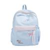 Schoolbag high value bow splicing backpack women's new large capacity lightweight waterproof student schoolbag casual back