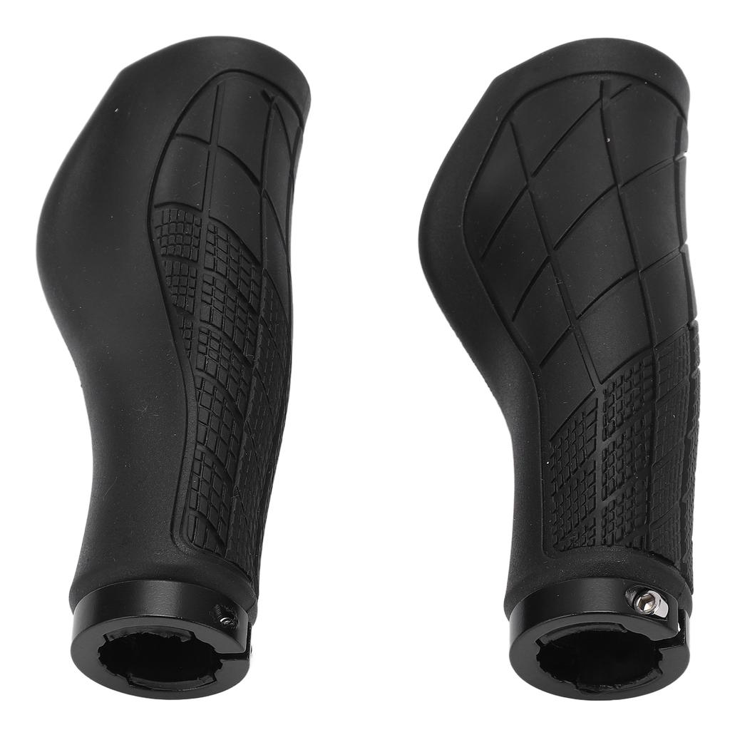 Bike Handle Handlebar Grips Mountain Bike Replacement Handlebar Grip with End Caps for Replacement RepairBlack