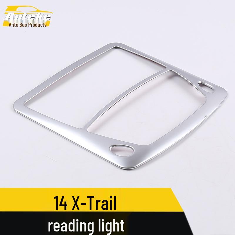 Compatible with 14 Qijun models: Electroplated Reading Light Cover - Car Decorative Frame Sticker.