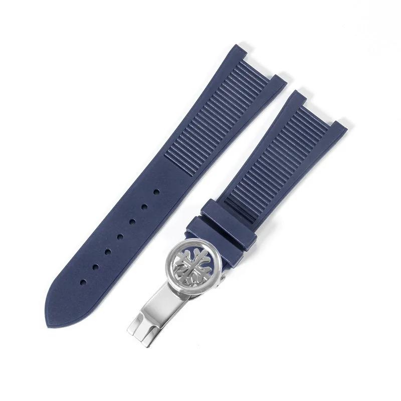Силиконовый ремешок для часов Patek Philippe 5711 5712G Браслет Специальный интерфейс Аксессуары для браслета 25 мм*13 мм Мужской