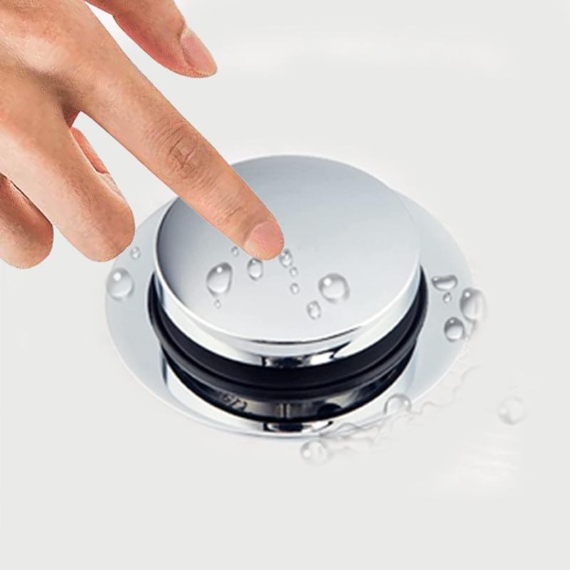 easy installs Bathtub Drain Replacement Trim set  Finish Bathtub Drain Assembly with Toe Tap Stoppers for Household