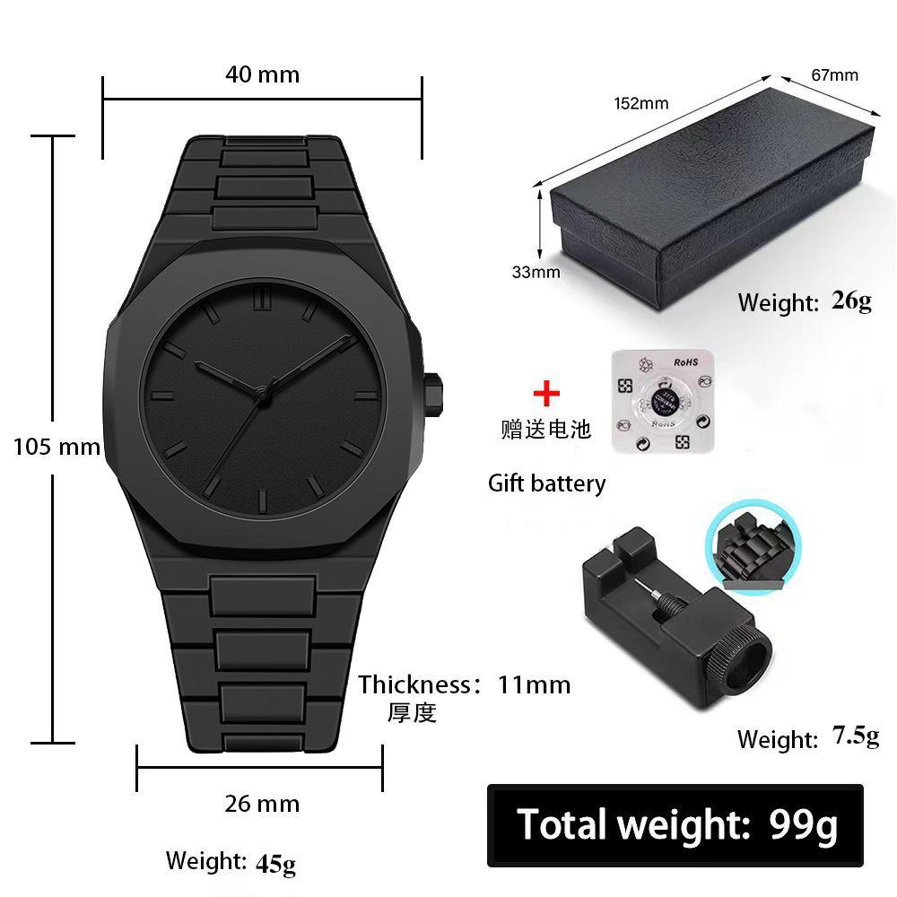 Fashion Waterproof Men Quartz Watch Silicone Wristband Minimalist Design Sports Business Lightweight Watches Reloj Hombre