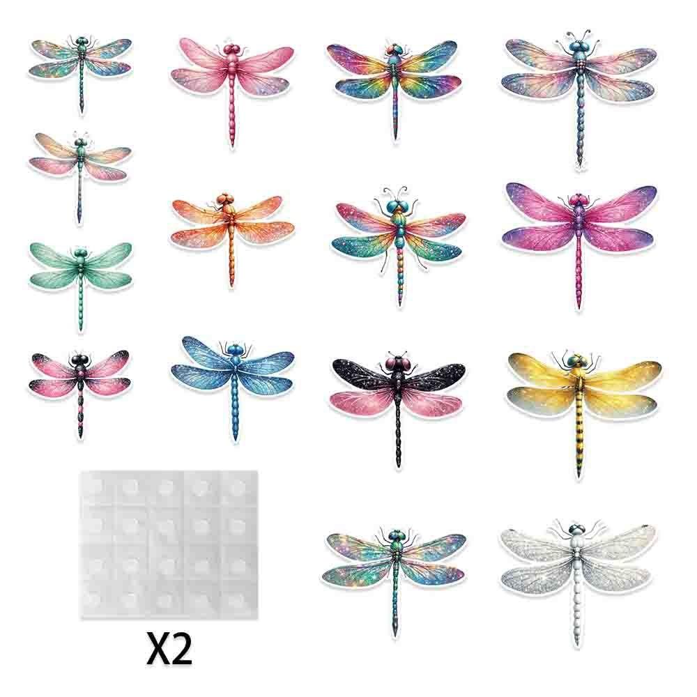 Insect Birthday Spring Theme Wall Stickers With Dragonfly Designs For Party Kids