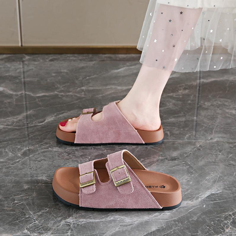 Fashion Shoes Slippers Casual Platform Summer Clogs Woman Pantofle Slides Luxury Beach 2025 Soft Fashion Concise Leisure Slippers Casual