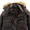 PS Paul Smith Long sleeve Down jacket L Brown Raccoon fur hood Men's Used