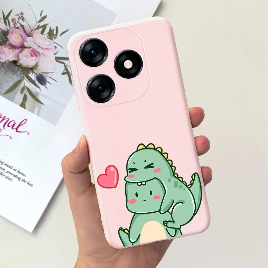 For Tecno Spark 10C KI5k KI5m Case Tecno Spark 10 Pro Spark10 Back Cover Shockproof Liquid Silicone Coque Astronaut Dinosaur