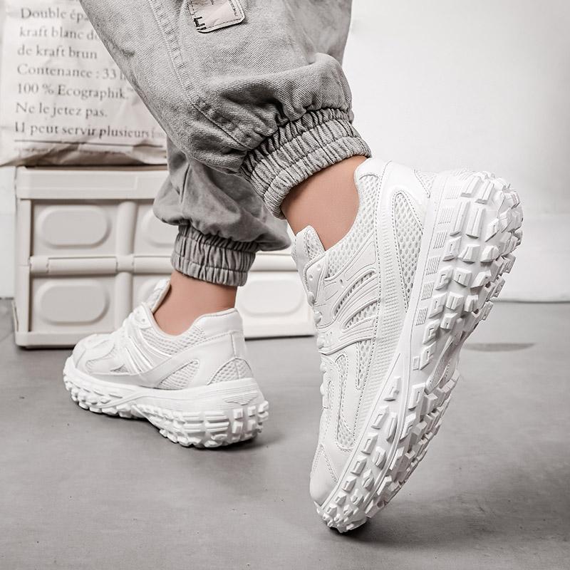 New fashion tire sole personality men's shoes teenagers popular running shoes breathable thick sole increase tide shoes