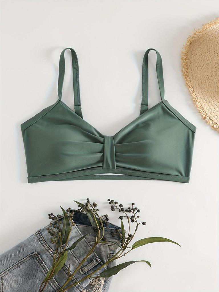 2026 European & American Women's Sexy Bikini Top - New Summer Style for Vacation & Hot Springs