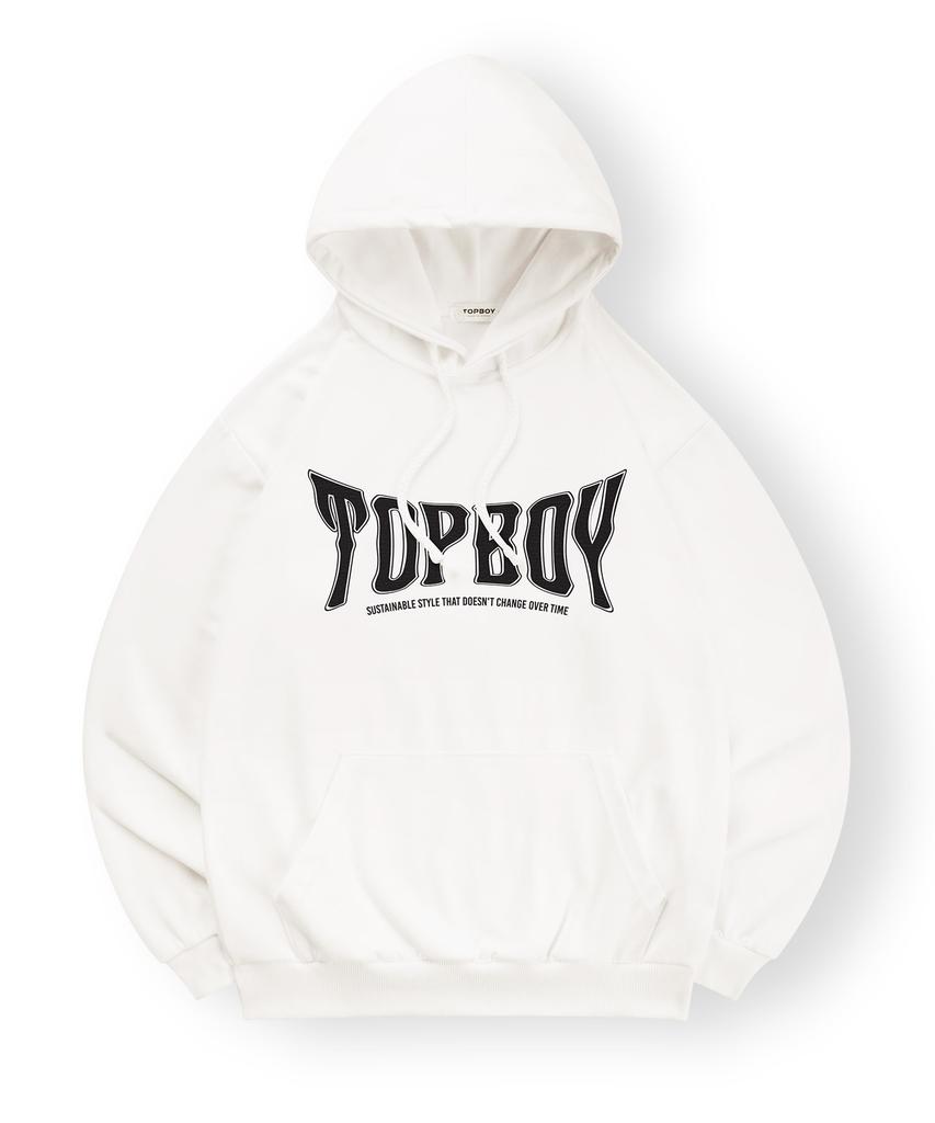 [Non-Fleece Or Fleece-Lined] Wide-Body Printed Hooded Sweatshirt (Type C)