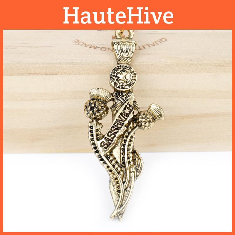 Metal Outlander Sassenach Necklace With Brass Finish For Gift Collection Or