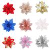 10 Pcs New Arrival Christmas Poinsettia Flowers for Decor, Home Decor Artificial Flowers, Christmas Tree Decor Covers Flower, New Year's Tree Decor