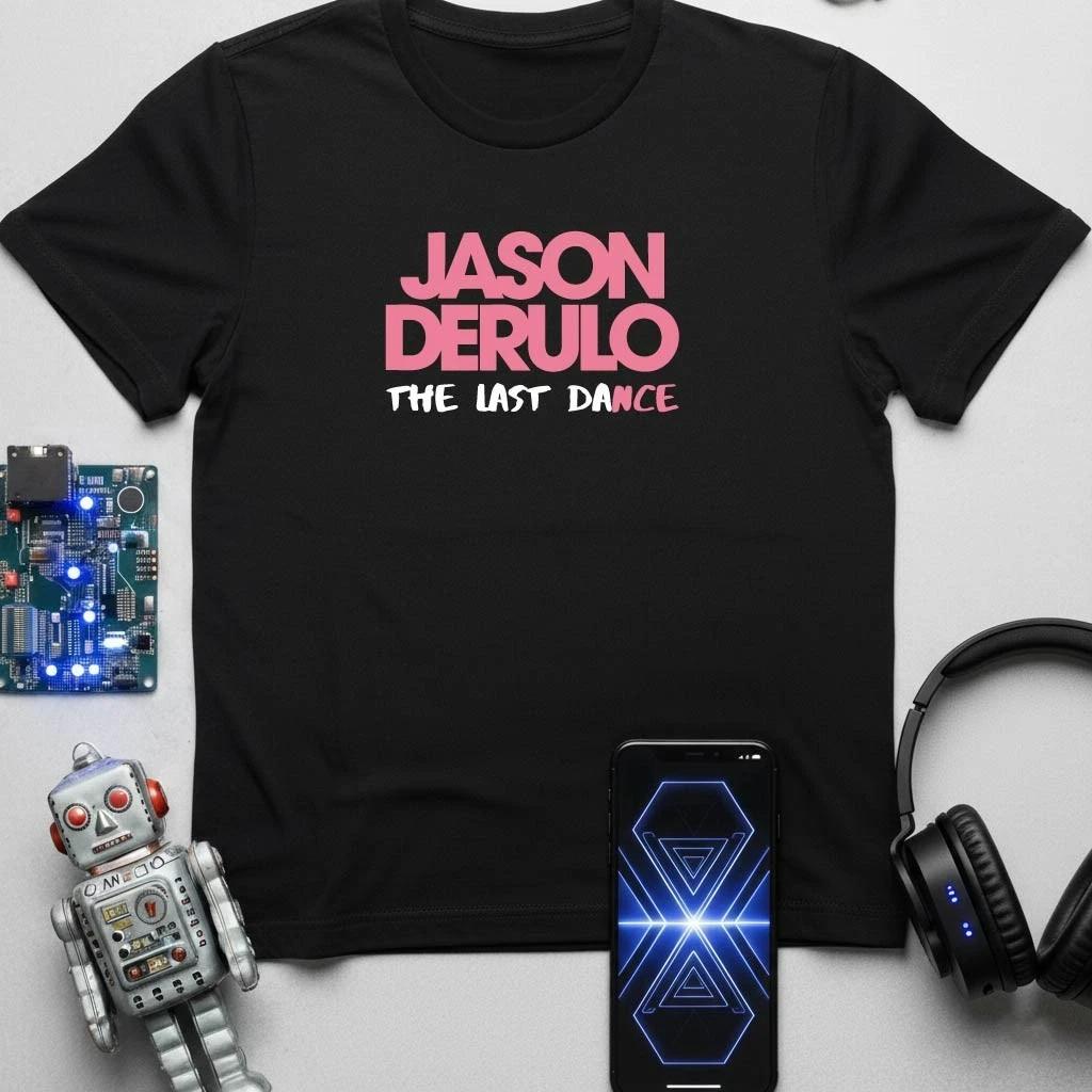 Jason Derulo T-Shirt The Last Dance World Tour 2026 Merch Black Tee Unisex L
