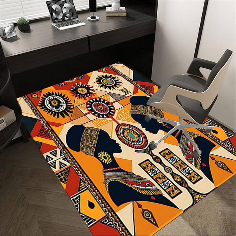 

1PC African patterns Extra Large Non-Slip Floor carpet, Office, family, bedroom, Studio - Large Area Rug Indoor Rugs, Vibrant Colors-A222 60cm by 90cm