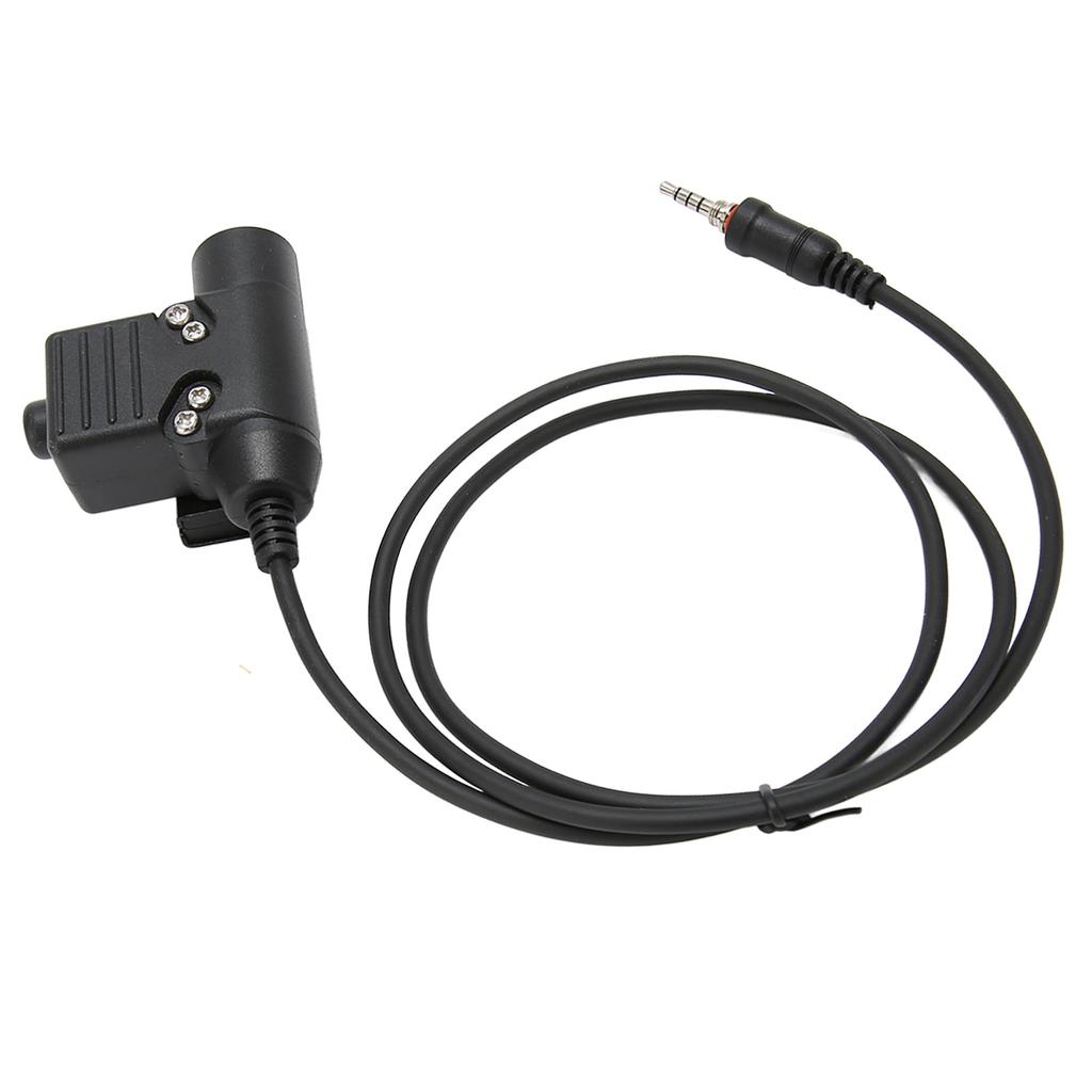 Walkie Talkie Headset Adapter Press Type Compact Safe Connection for Yaesu Vertex VX?6R VX?7R VX?6E