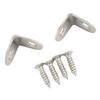 Furniture Corner Connectors Stainless Steel Heavy Duty Angle Brackets for Wood Furniture Cabinets Tables and Chairs