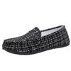 Size Doudou Shoes Large Size Flat-bottomed Cloth Surface Lightweight Spring, Summer and Autumn Plaid Canvas Shoes