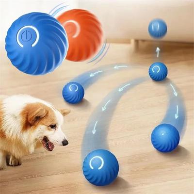 1pc Bola de brinquedo inteligente para cachorro, brinquedo eletrônico interativo para animais de estimação, bola móvel USB, movimento automático, quicando para filhotes, presente de aniversário, produtos para gatos