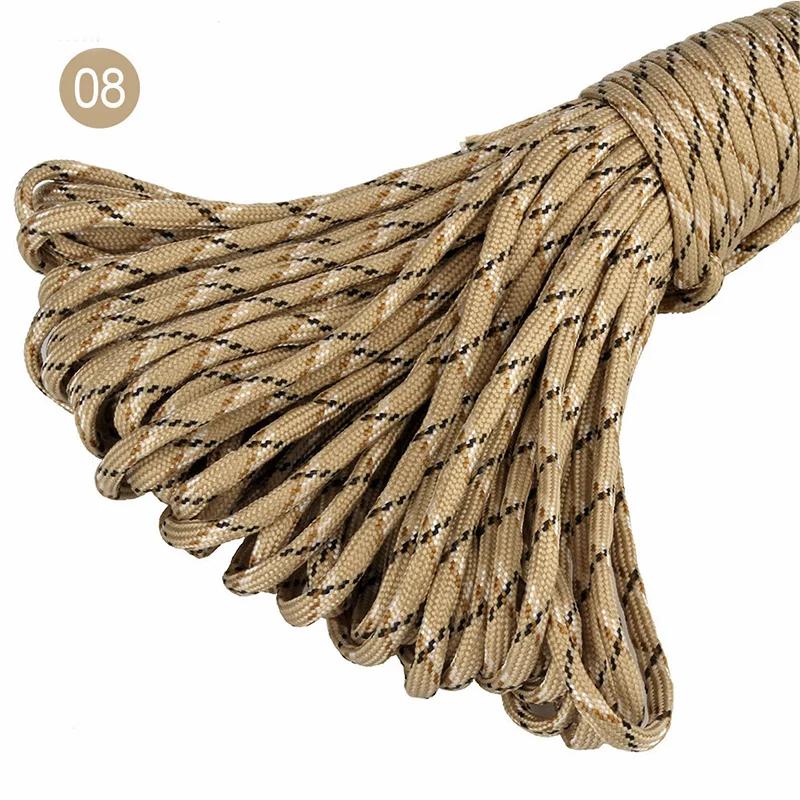 5/10/20M 5mm Parachute Cord 7 Core Strand Ropes Camping Tent Rope for Outdoor Bundling Bag Climbing Cords DIY Material