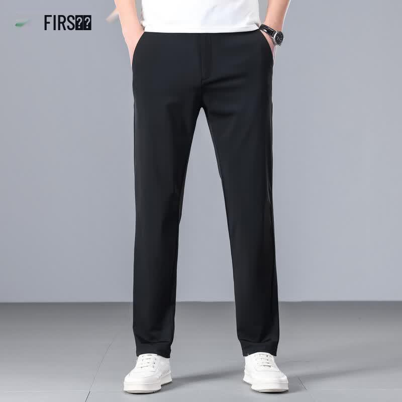 FIRS Men's Wrinkle-Resistant Lightweight Casual Business Pants