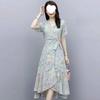 Elegant Floral Summer Dress for Women: Sophisticated, Socialite Style