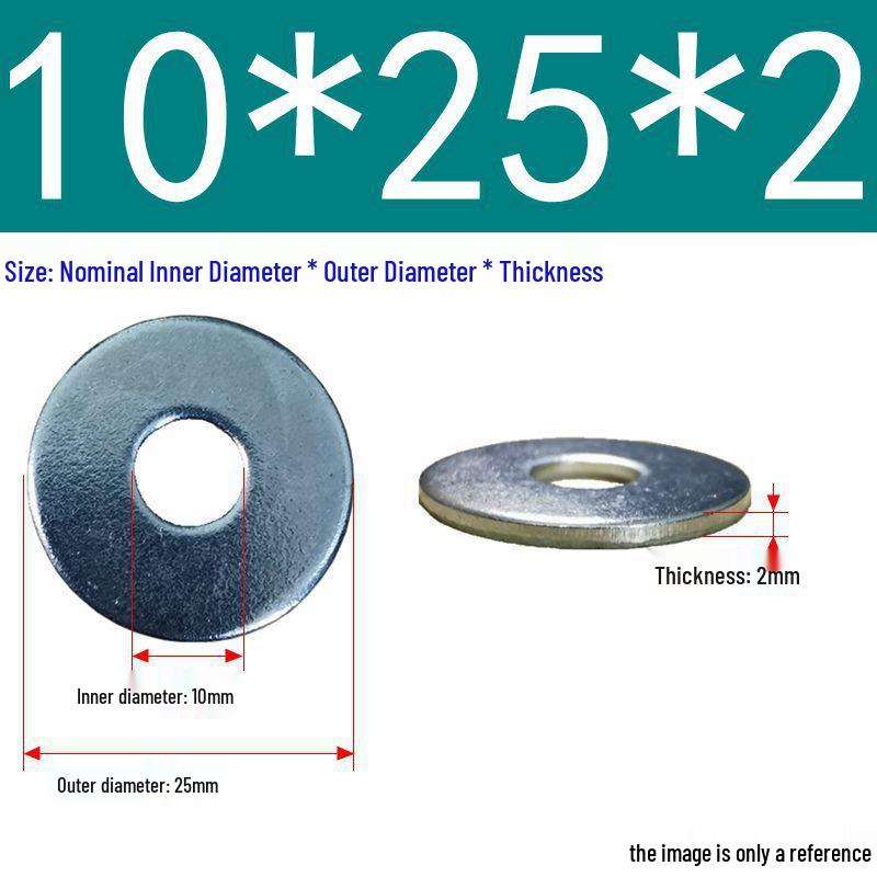 Galvanized Flat Metal Washer Spacer M3-M60