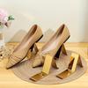 4pcs Stainless Steel Shoe Racks Display Stand Golden Mirror Finish Light Luxury Shopping Mall Counter Shoe Support Display Rack