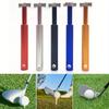 1 stk 6 Blad Jern Kile Face Golfkøller og Kile Face Groove Skarper Rengjøringsmiddel Uttrekkbar Rulle Golf Rengjøringskniv for V U Firkant