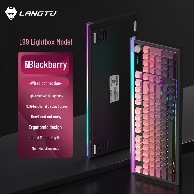 Langtu L99 Silent Three-Mode Side-Engraved Gradient Office Membrane Keyboard