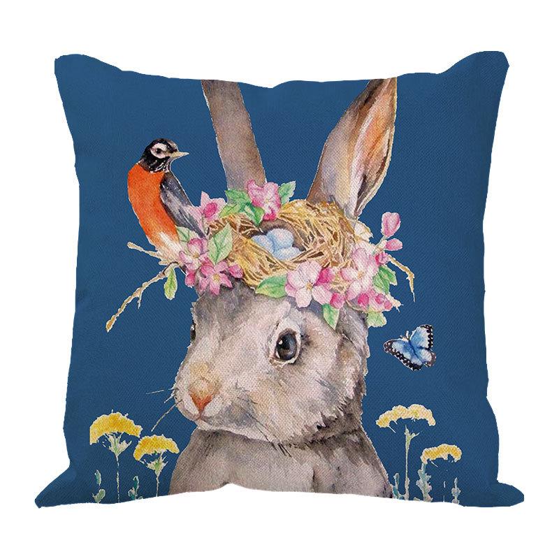 

Подушка-валик Мультяшная подушка Изголовье дивана Поясничная подушка Подушка для поясницы Подушка наволочка Офисная подушка Подушка для спины Flax 45CM (without core)