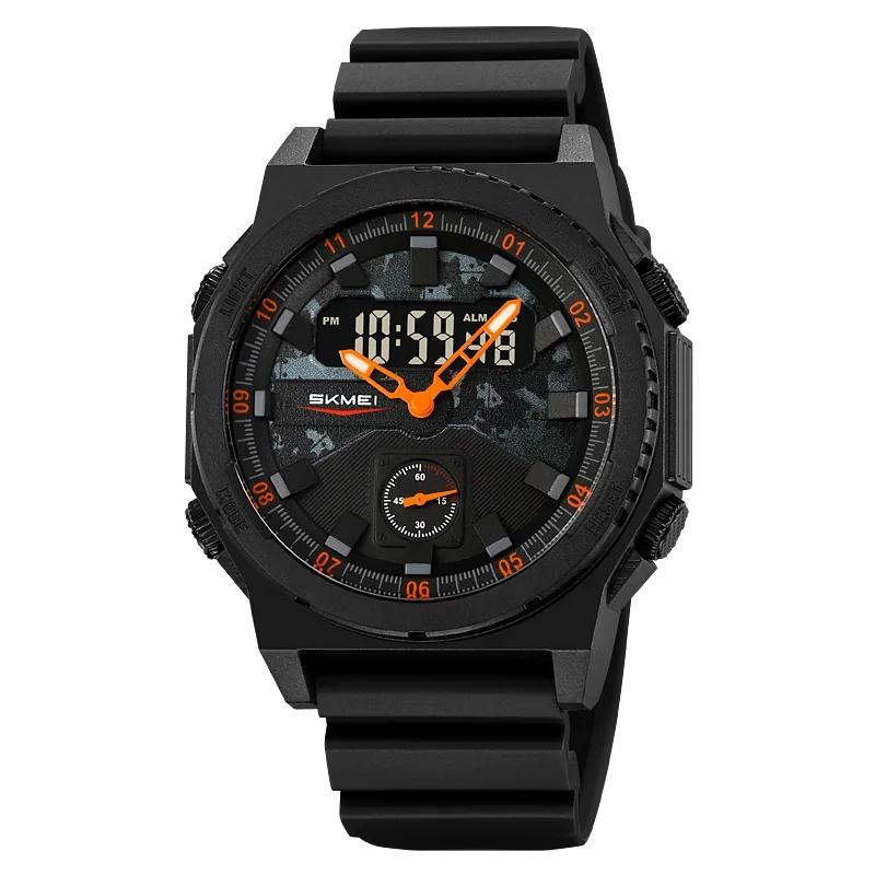 SKMEI 2355 Fashion Sport Digital Wristwatch 3Time Chronograph Outdoor Waterproof Electronic Clock Electronic Watch For Man
