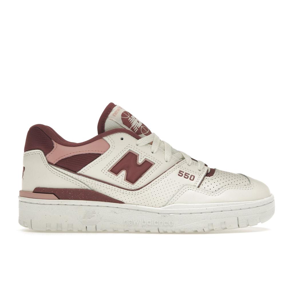 New Balance 550 Washed Burgundy Women Sneakers White Sea-Salt BBW550DP