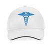 EMT Star of Life Nursing Ambulance Print Baseball Cap Unisex Women Caduceus Hat  Medicine Symbol Nurse Doctor Medical Bonnet
