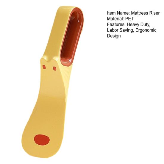 Levantador de Colchão Ferramenta para Fazer a Cama Cabo Ergonômico Cunha Elevadora de Colchão Ferramenta para Dobrar Lençóis Ferramenta para Trocar Lençóis Ferramenta para Levantar Colchão