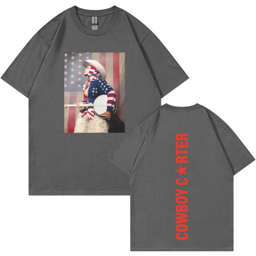 Beyonce Cowboy Carter Trendy Tour Print Tshirts Mens High Quality Oversized Aesthetic Summer Casual Tee Shirts Unisex Fans Gift