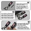 Carbon Fiber Car Logo Key Chains Keyring Emblem Key Rings For Toyota GRsport Hilux Aygo Yaris Corolla Rav4 GR Auris