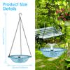 Hanging Bird Bath Fountain USB Powered Bird Water Feeder Outdoors Garden Landscape Decoration Hummingbird Bath Feeder Bowl