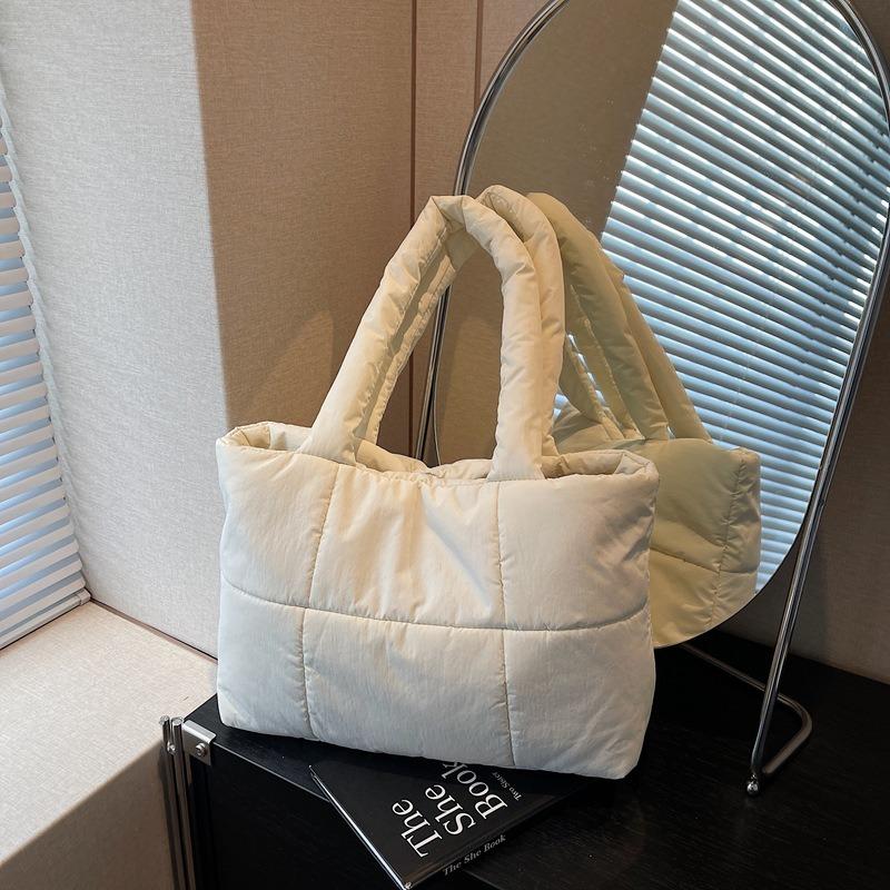 Underarm bag women's bag new shoulder bag down cotton bag large capacity fashion portable tote bag