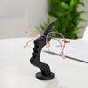 Strip-Shaped Human Face Side Profile Eyeglass Holder - Desktop Glasses Stand, Decorative Eyewear Storage Rack for Office & Home