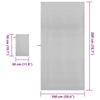 Sports Towel Set 2 Pcs Gray Fabric