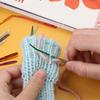 17Pcs Large Eye Knitting Needle Set with Case Curved Tapestry Needle Wool Needle Big Eye Sewing Needle for Knitting