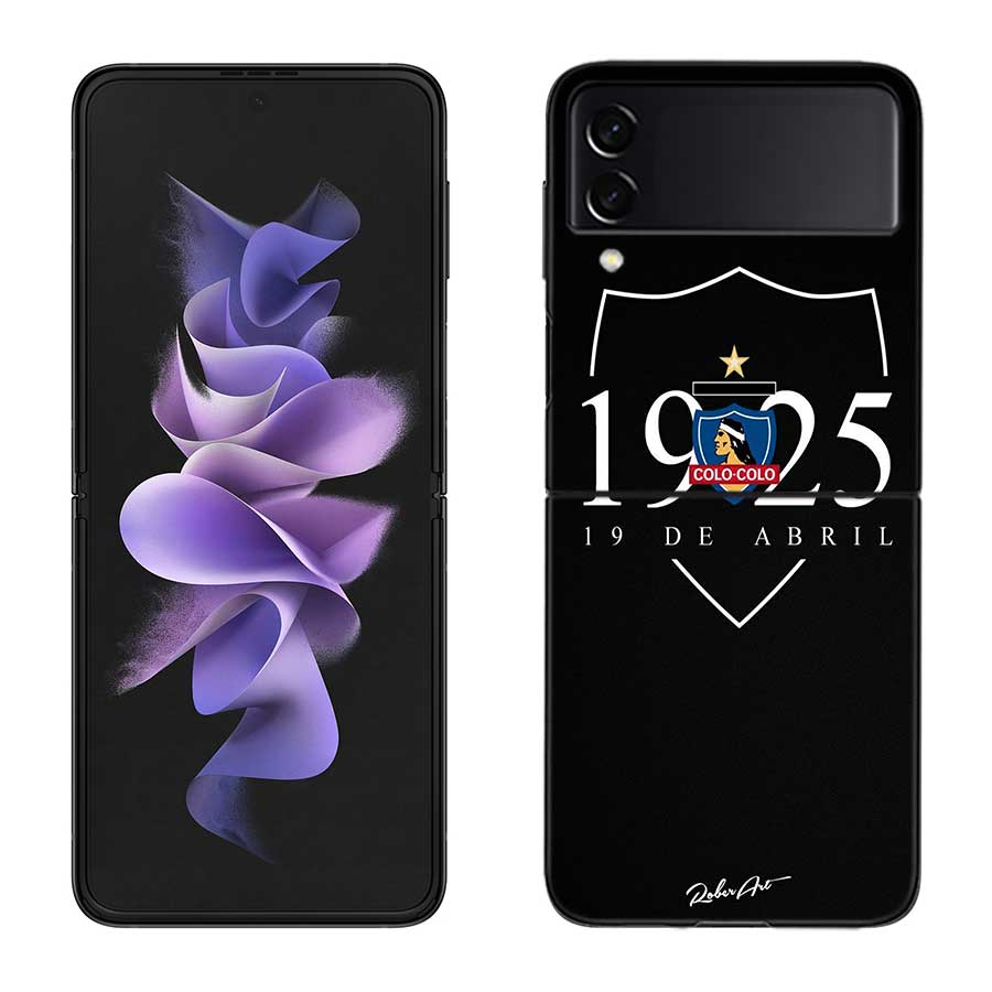 Club Social Y Deportivo Colo Phone Case For Samsung Z Flip 7 6 5G Galaxy Z Flip 5 4 3 Black Hard Cell Cover Luxury PC Shell Coq