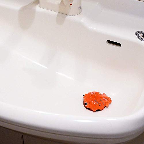 Arita Pottery Arita Ware Drain Cover with Goldfish Design, Bubble Design, Antibacterial, Clean, and Hospitality, Made In Japan