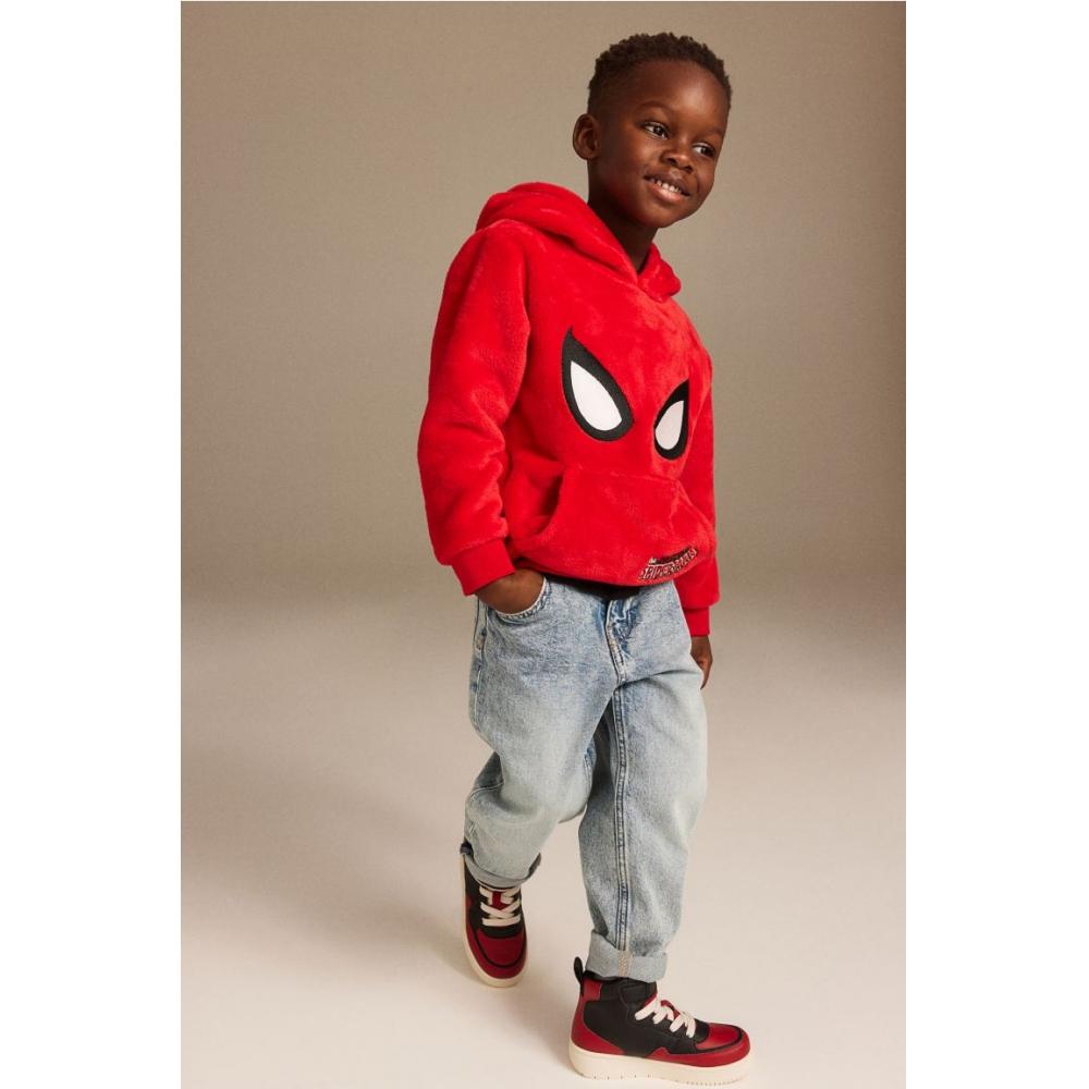 

H M Print File Hoodie Red spiderMan