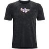 Cartoon Letter Print Casual Crew Neck Short Sleeve T-Shirt Men Tops Black 1374009-001