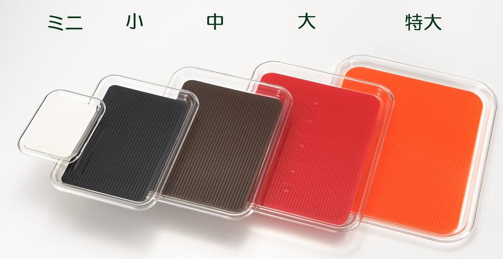Akebono Sangyo Square White Mini Tray Made In Japan Commercial Product and Hard To Tip Over Remove Mat for Washing Clear Magic Tray Non-slip MT-1040