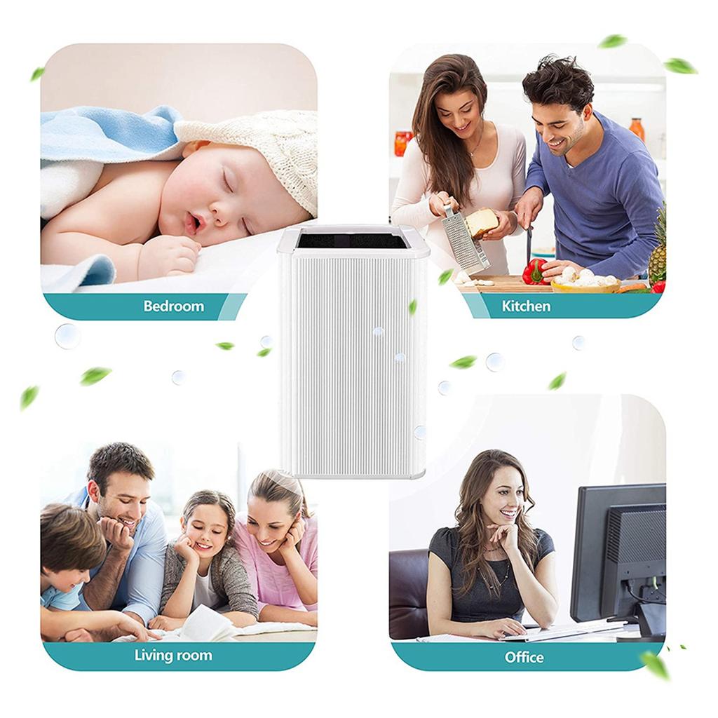 Replacement Filter for Blueair Blue Pure 121 Air Purifier,Particle True HEPA Filter Activated Carbon Replacement Filter