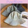 Vintage Denim Fisherman Hat Summer Sun Protection Wide Brim For Women